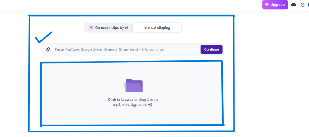 Vizard Ai video create