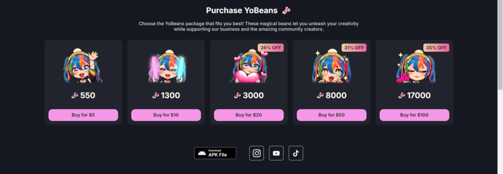 Yodayo AI Pricing