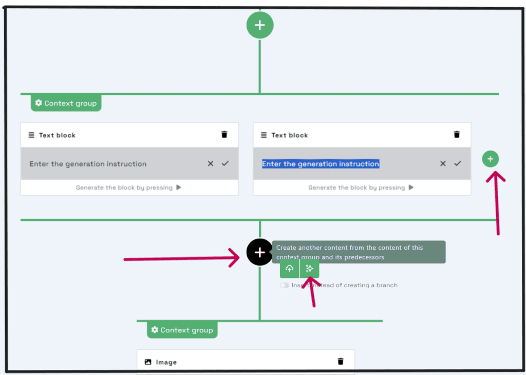 Syntetica AI setting