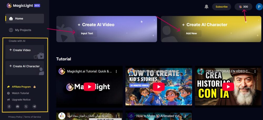 MagicLight AI review dashboard screenshot