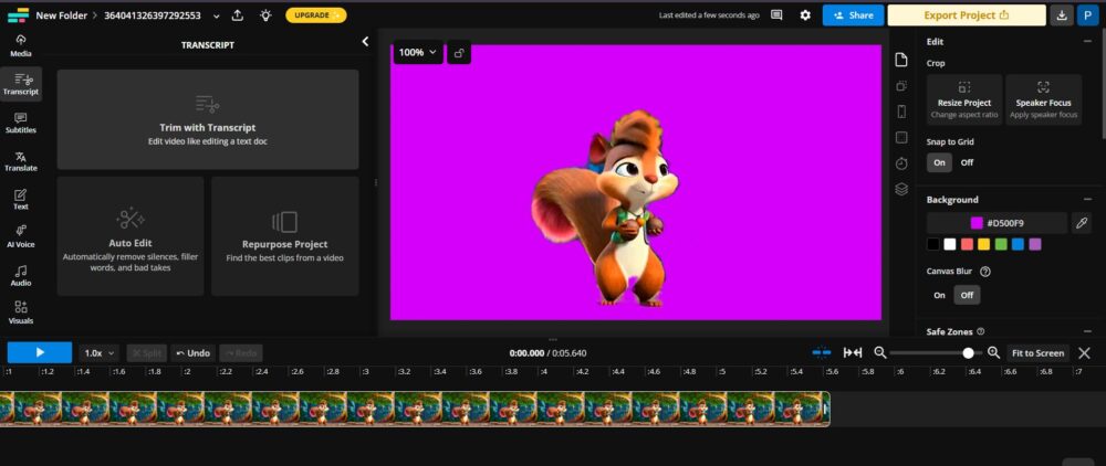 How to use Kapwing AI video background change