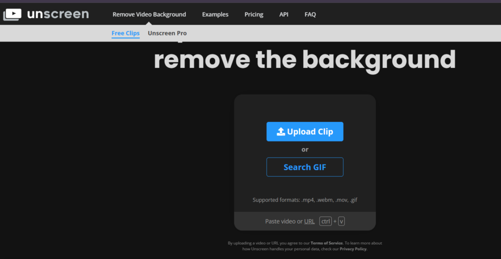 How to use Unscreen AI video background change
