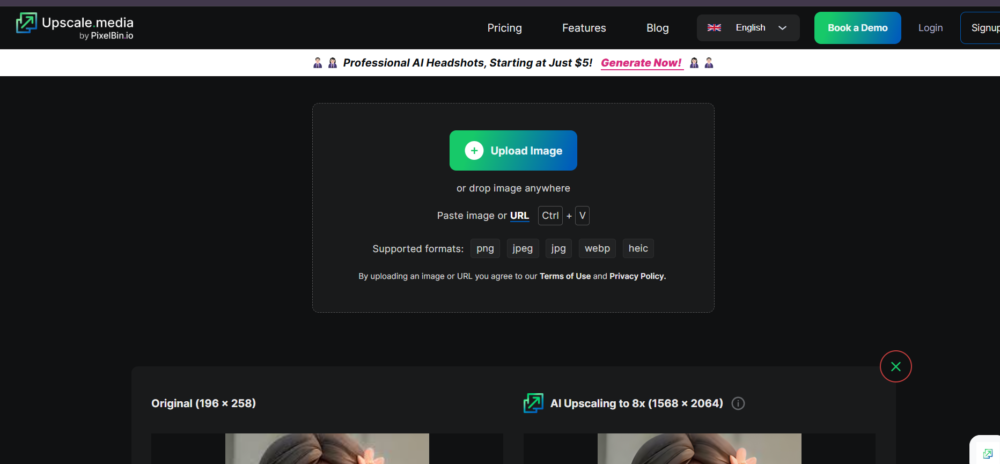 How To upscale Image Quality Using AI Lets Enhance.io