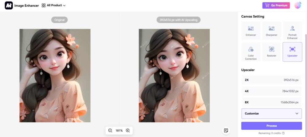 Media.io upscaler